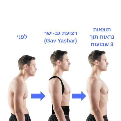 רצועת גב-ישר (Gav Yashar)™ – הדרך הפשוטה לעמוד זקוף, להרגיש חזק ולהחזיר לגב שלך את היציבה הטבעית